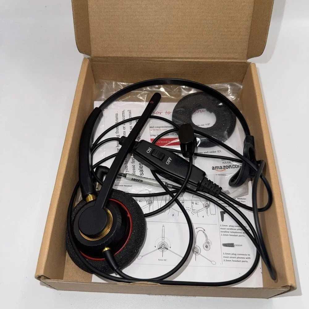 Arama A800 Call Center Headset USB Telephone Headset